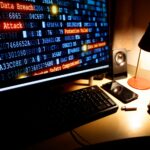 Cyber crime, cyber attack, hacking, computer desktop