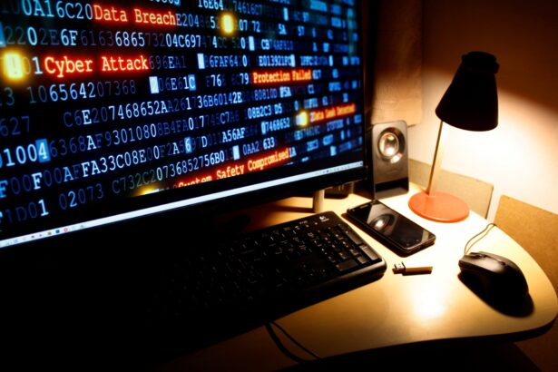 Cyber crime, cyber attack, hacking, computer desktop